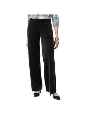 NWT J. Jill Wearever Collection Full Leg Velvet Velour Mid-Rise Knit Pant, SP